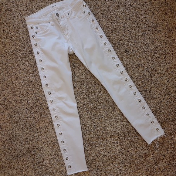 HUDSON LUNA GROMMETED SKINNY CROP 25 - Picture 4 of 15